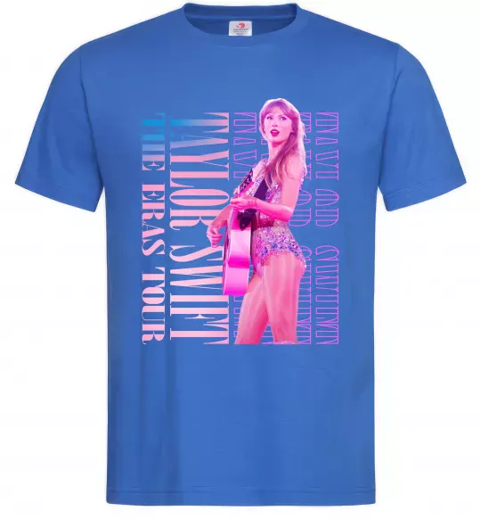 Чоловіча футболка Taylor Swift pink Яскраво-синій фото