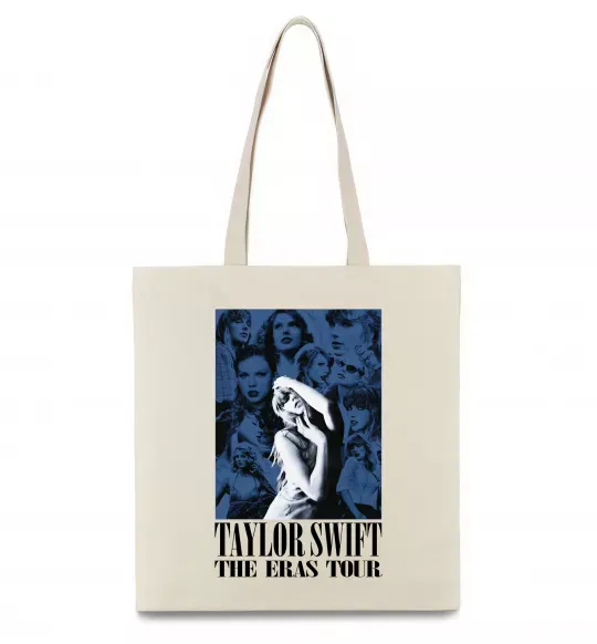 Эко-сумка The eras tour blue Бежевый фото