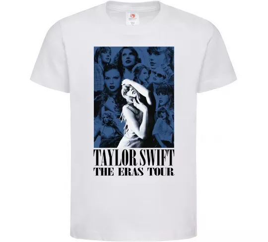 Детская футболка The eras tour blue Белый фото
