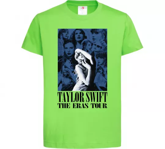 Детская футболка The eras tour blue Лаймовый фото