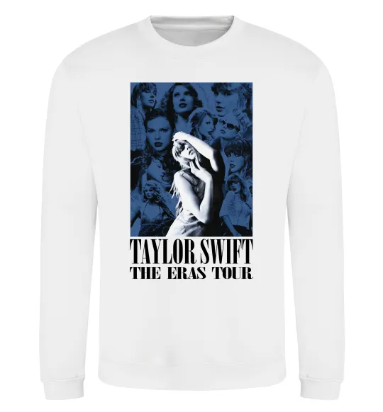 Свитшот The eras tour blue Белый фото