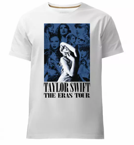 Чоловіча преміум футболка The eras tour blue Білий фото