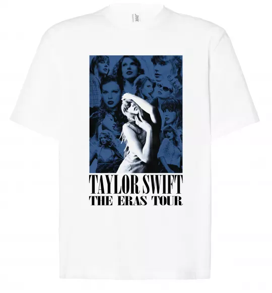 Футболка Оверсайз The eras tour blue Белый фото