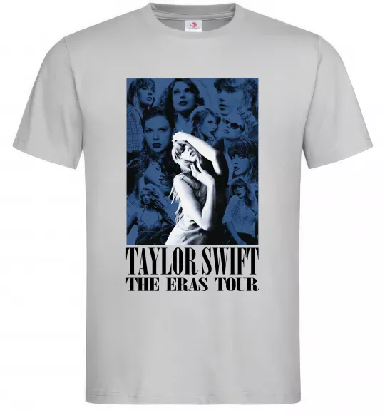 Чоловіча футболка The eras tour blue Сірий фото