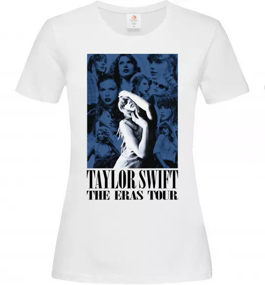 Жіноча футболка The eras tour blue Білий фото