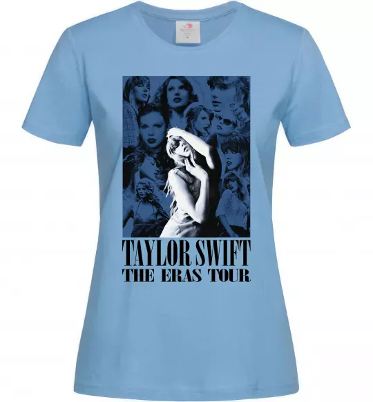 Жіноча футболка The eras tour blue Блакитний фото