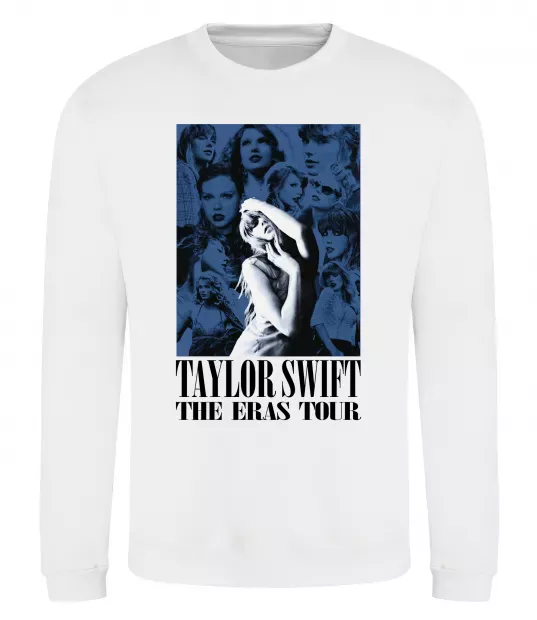 Свитшот The eras tour blue Белый фото