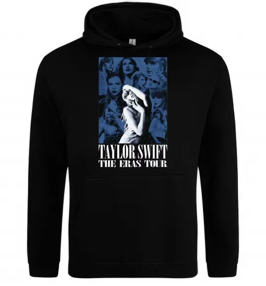 Женская толстовка (худи) The eras tour blue Черный фото