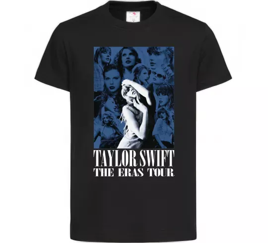 Детская футболка The eras tour blue Черный фото