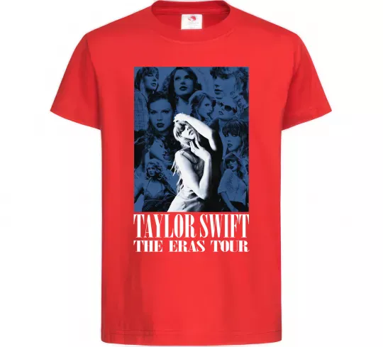 Детская футболка The eras tour blue Красный фото