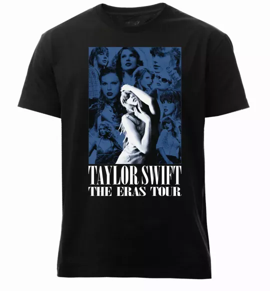 Чоловіча преміум футболка The eras tour blue Чорний фото