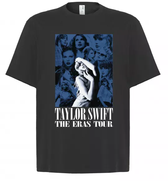 Футболка Оверсайз The eras tour blue Черный фото