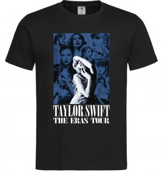 Чоловіча футболка The eras tour blue Чорний фото