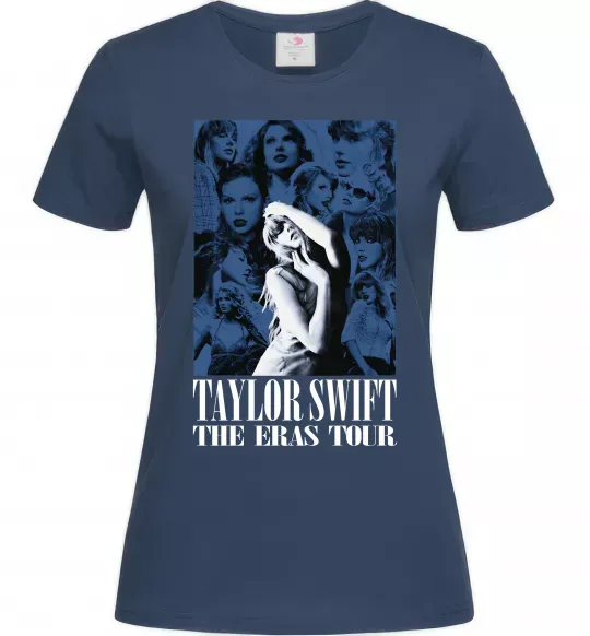 Жіноча футболка The eras tour blue Темно-синій фото
