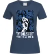 Жіноча футболка The eras tour blue Темно-синій фото