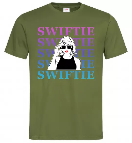 Мужская футболка Swiftie Оливковый фото