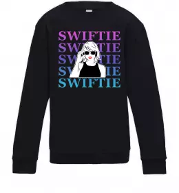 Детский Свитшот Swiftie Черный фото
