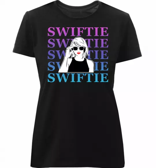 Жіноча преміум футболка Swiftie Чорний фото