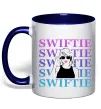 Чашка с цветной ручкой Swiftie Глубокий темно-синий фото
