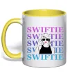 Чашка с цветной ручкой Swiftie Лимонный фото