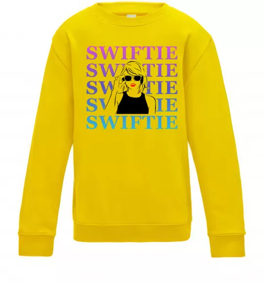 Дитячий світшот Swiftie Сонячно жовтий фото