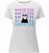 Жіноча преміум футболка Swiftie Білий фото