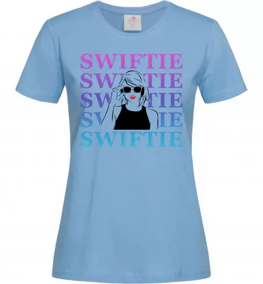 Жіноча футболка Swiftie Блакитний фото