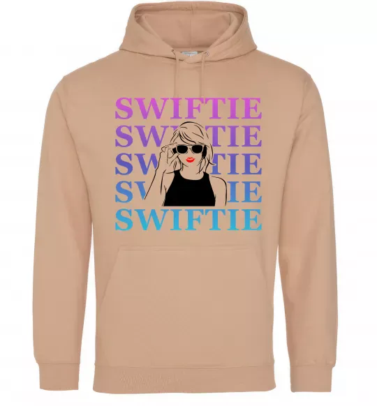 Женская толстовка (худи) Swiftie Песочный фото