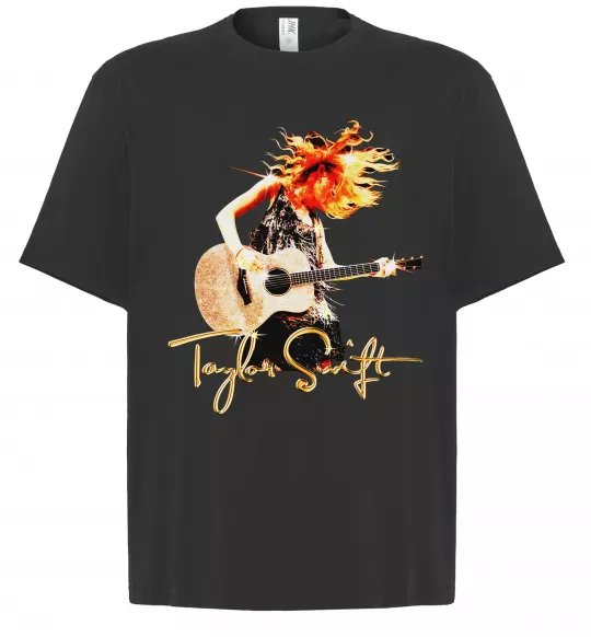 Футболка Оверсайз Taylor Swift Star Черный фото