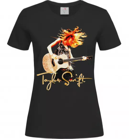 Женская футболка Taylor Swift Star Черный фото