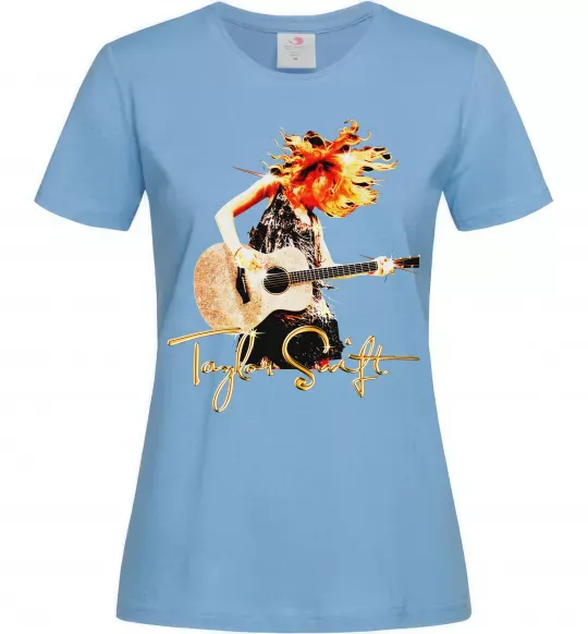 Женская футболка Taylor Swift Star Голубой фото
