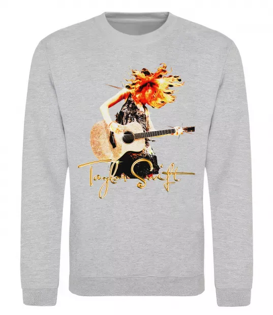 Свитшот Taylor Swift Star Серый меланж фото