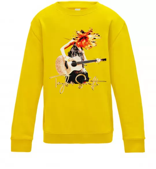 Дитячий світшот Taylor Swift Star Сонячно жовтий фото