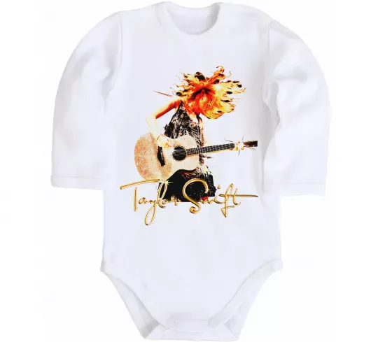 Детский боди Taylor Swift Star Белый фото