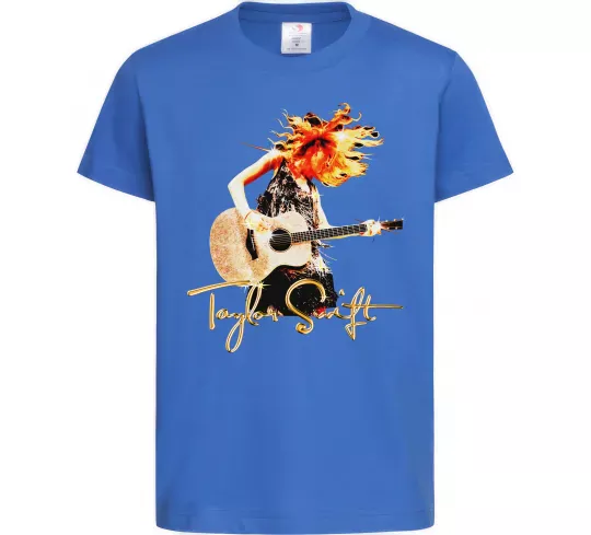 Дитяча футболка Taylor Swift Star Яскраво-синій фото