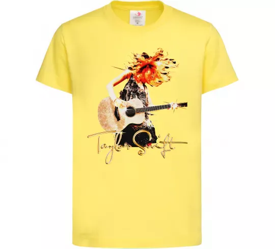 Дитяча футболка Taylor Swift Star Лимонний фото