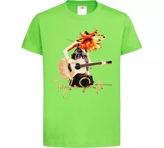 Дитяча футболка Taylor Swift Star Лаймовий фото