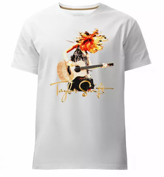 Чоловіча преміум футболка Taylor Swift Star Білий фото