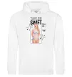 Жіноча толстовка (худі) Just be yourself Taylor Swift Білий фото