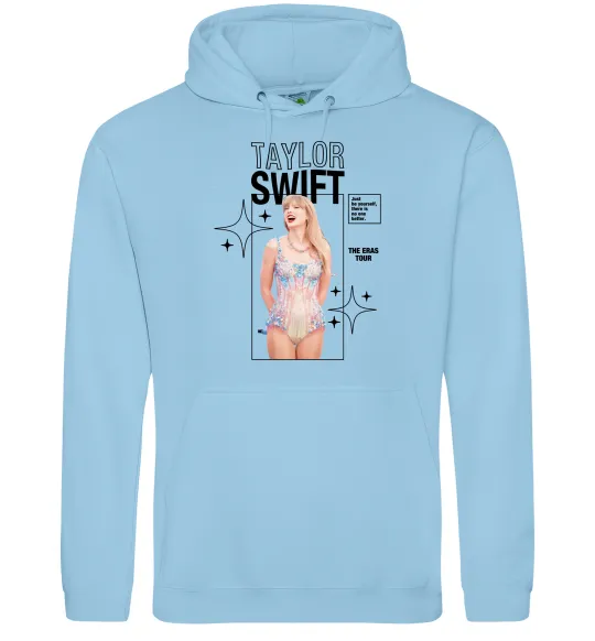 Жіноча толстовка (худі) Just be yourself Taylor Swift Блакитний фото