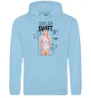 Жіноча толстовка (худі) Just be yourself Taylor Swift Блакитний фото