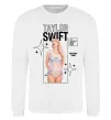 Свитшот Just be yourself Taylor Swift Белый фото
