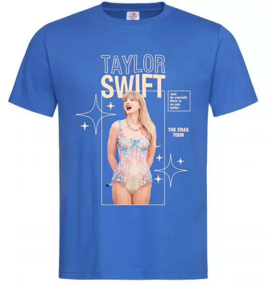 Мужская футболка Just be yourself Taylor Swift Ярко-синий фото