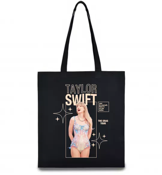 Еко-сумка Just be yourself Taylor Swift Чорний фото