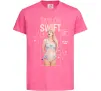 Детская футболка Just be yourself Taylor Swift Ярко-розовый фото
