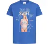 Детская футболка Just be yourself Taylor Swift Ярко-синий фото