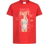 Детская футболка Just be yourself Taylor Swift Красный фото