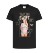 Детская футболка Just be yourself Taylor Swift Черный фото