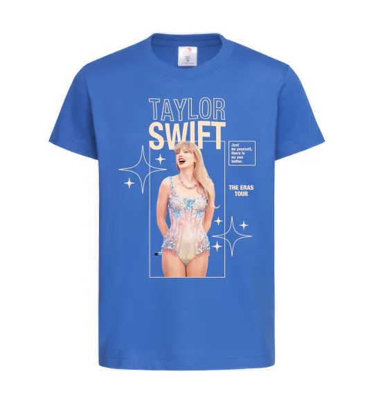 Детская футболка Just be yourself Taylor Swift Ярко-синий фото