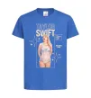Детская футболка Just be yourself Taylor Swift Ярко-синий фото